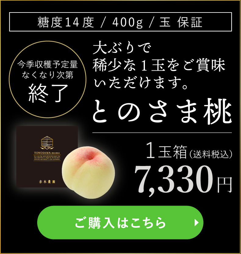 とのさま桃購入 1玉箱